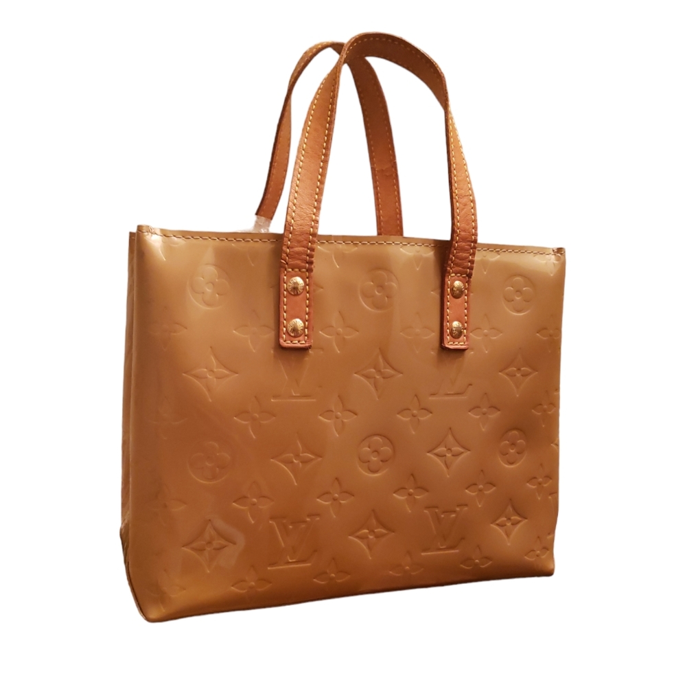 LOUIS VUITTON Reade PM Monogram Vernis Noisette Tote Handbag